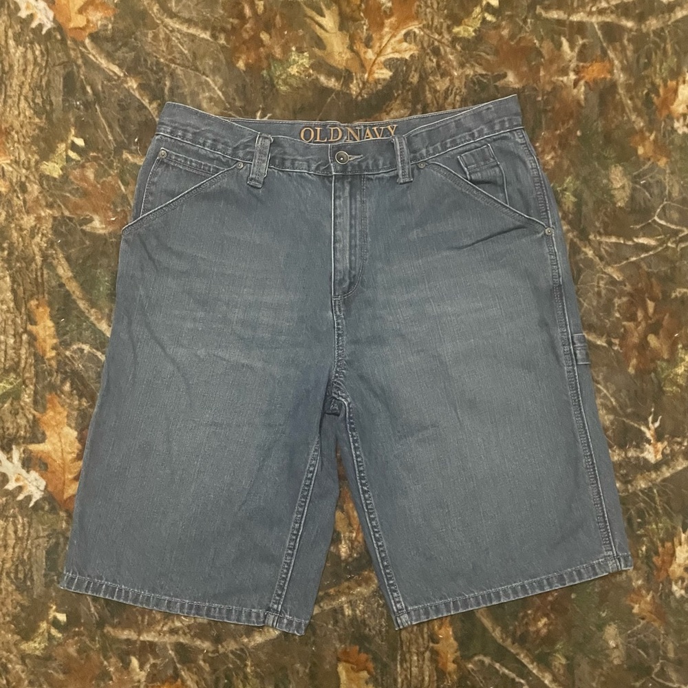 Y2K Old Navy Loose Fit Long Style Jean Shorts Men's Size 34